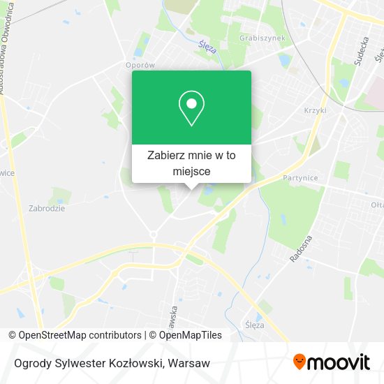 Mapa Ogrody Sylwester Kozłowski