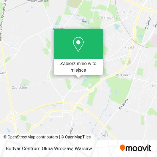 Mapa Budvar Centrum Okna Wrocław