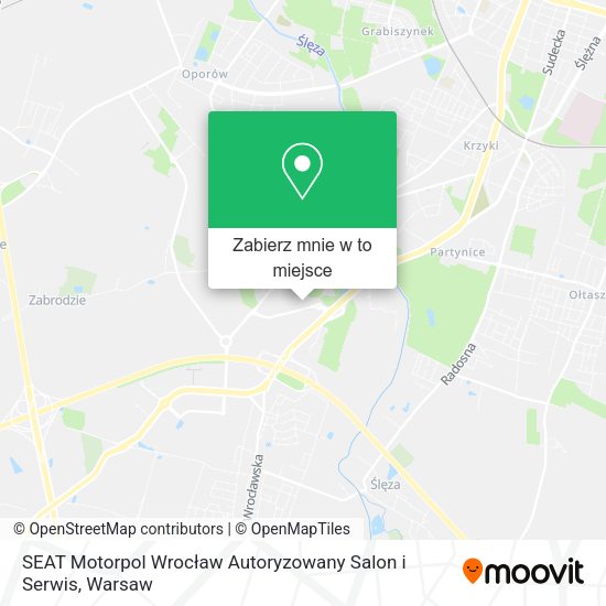 Mapa SEAT Motorpol Wrocław Autoryzowany Salon i Serwis