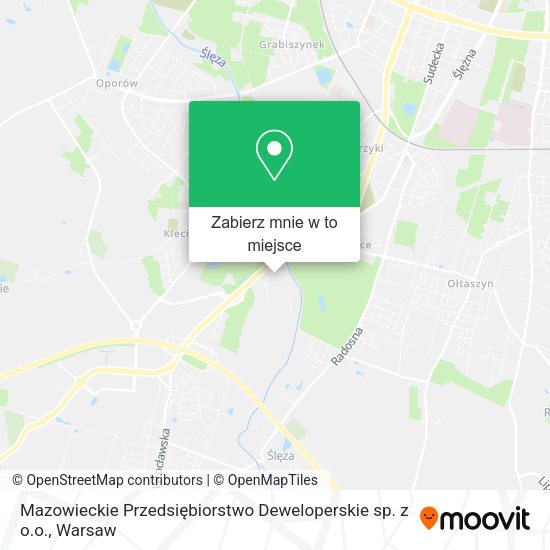 Mapa Mazowieckie Przedsiębiorstwo Deweloperskie sp. z o.o.