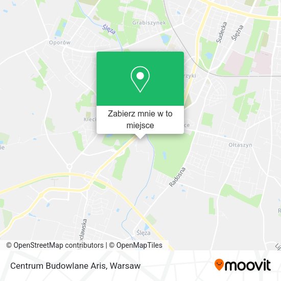 Mapa Centrum Budowlane Aris