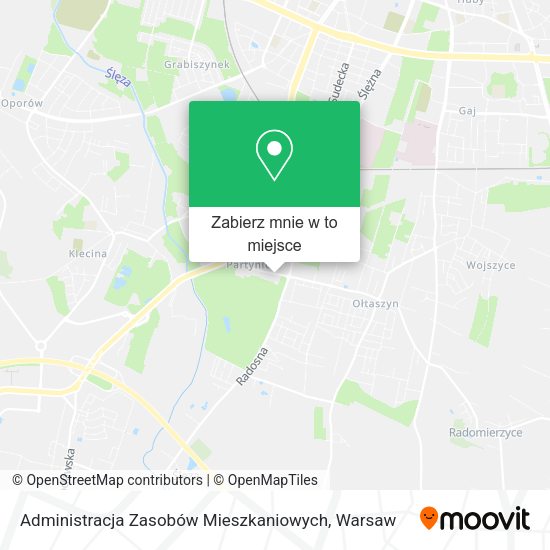 Mapa Administracja Zasobów Mieszkaniowych