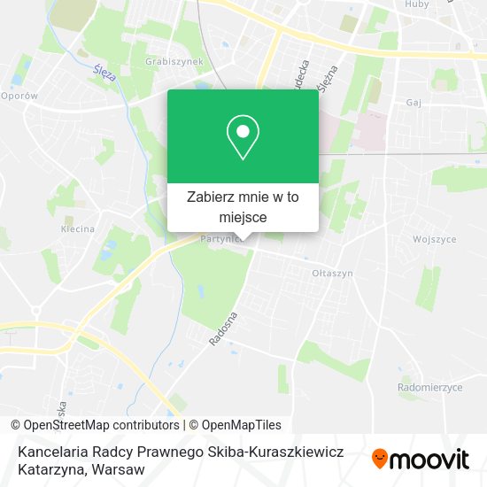 Mapa Kancelaria Radcy Prawnego Skiba-Kuraszkiewicz Katarzyna