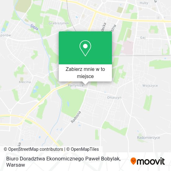 Mapa Biuro Doradztwa Ekonomicznego Paweł Bobylak