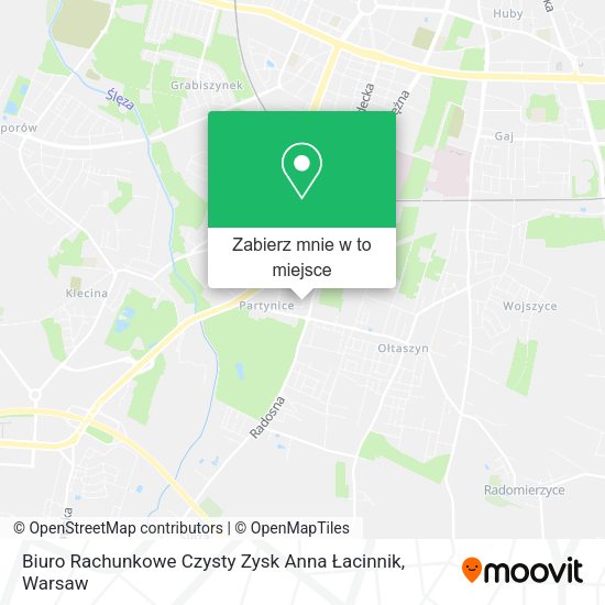 Mapa Biuro Rachunkowe Czysty Zysk Anna Łacinnik