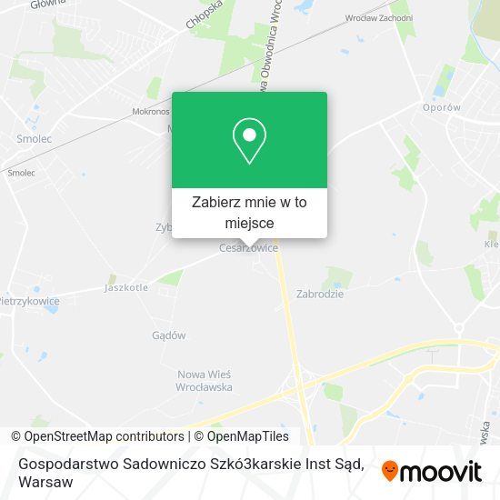 Mapa Gospodarstwo Sadowniczo Szkó3karskie Inst Sąd