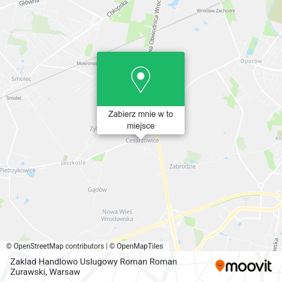 Mapa Zaklad Handlowo Uslugowy Roman Roman Zurawski