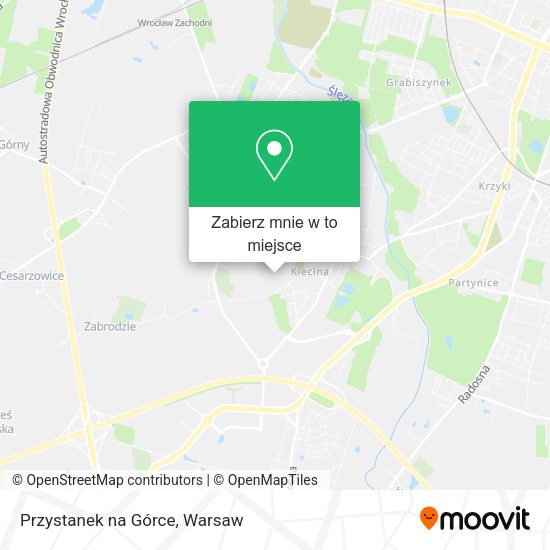 Mapa Przystanek na Górce