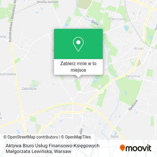 Mapa Aktywa Biuro Usług Finansowo-Księgowych Małgorzata Lewińska