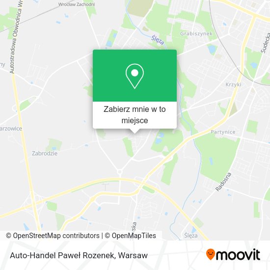 Mapa Auto-Handel Paweł Rozenek