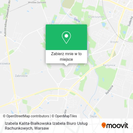 Mapa Izabela Kalita-Białkowska Izabela Biuro Usług Rachunkowych