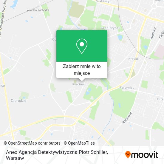 Mapa Anex Agencja Detektywistyczna Piotr Schiller