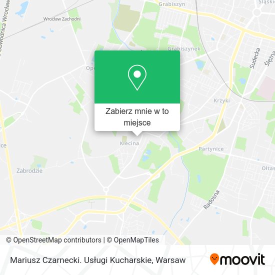 Mapa Mariusz Czarnecki. Usługi Kucharskie