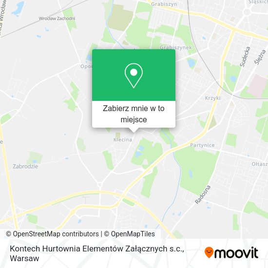 Mapa Kontech Hurtownia Elementów Załącznych s.c.