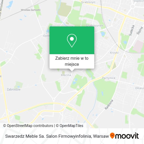 Mapa Swarzedz Meble Sa. Salon Firmowyinfolinia