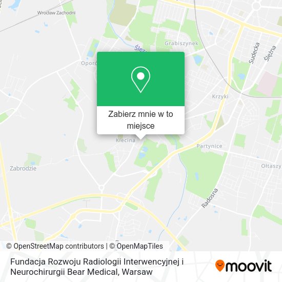 Mapa Fundacja Rozwoju Radiologii Interwencyjnej i Neurochirurgii Bear Medical