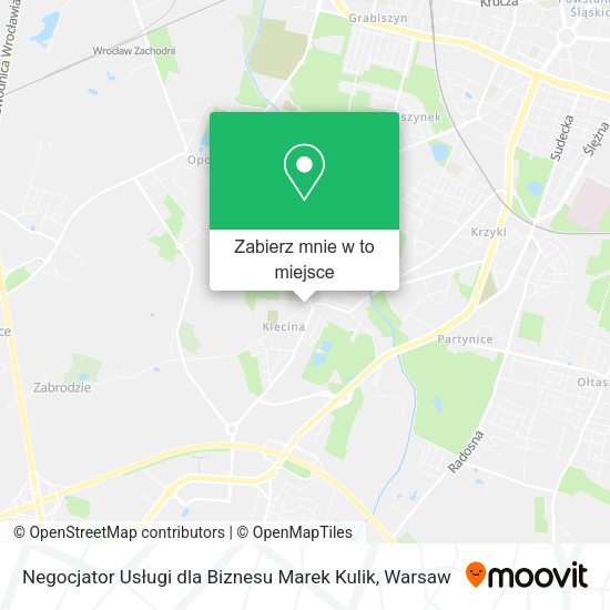 Mapa Negocjator Usługi dla Biznesu Marek Kulik