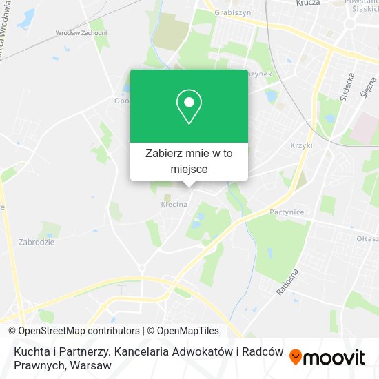 Mapa Kuchta i Partnerzy. Kancelaria Adwokatów i Radców Prawnych