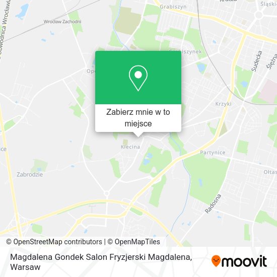 Mapa Magdalena Gondek Salon Fryzjerski Magdalena