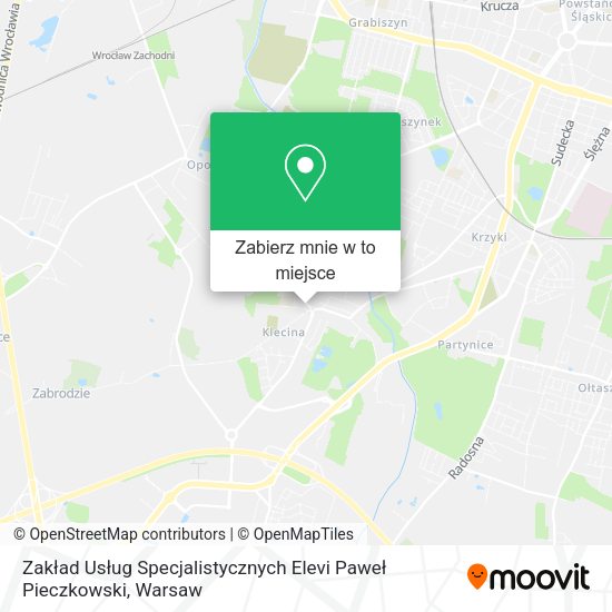 Mapa Zakład Usług Specjalistycznych Elevi Paweł Pieczkowski
