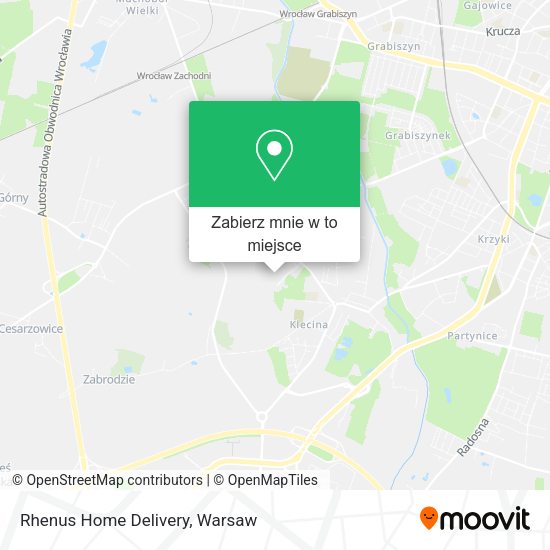 Mapa Rhenus Home Delivery