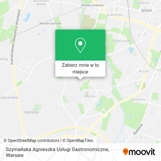 Mapa Szymańska Agnieszka Usługi Gastronomiczne