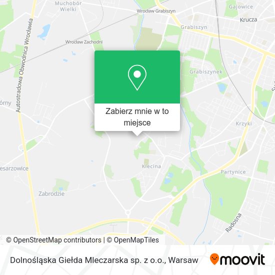 Mapa Dolnośląska Giełda Mleczarska sp. z o.o.