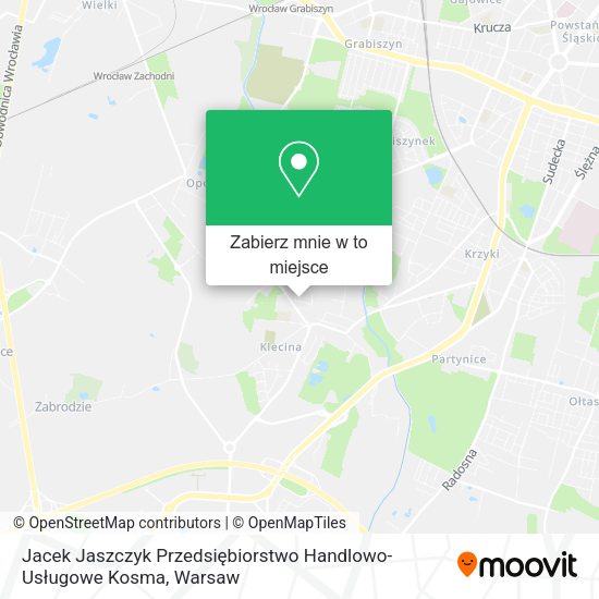 Mapa Jacek Jaszczyk Przedsiębiorstwo Handlowo-Usługowe Kosma