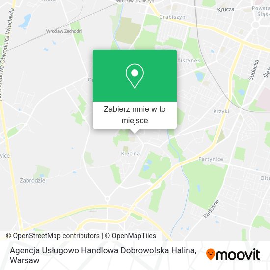 Mapa Agencja Usługowo Handlowa Dobrowolska Halina