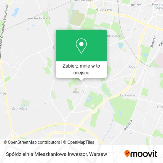 Mapa Spółdzielnia Mieszkaniowa Inwestor