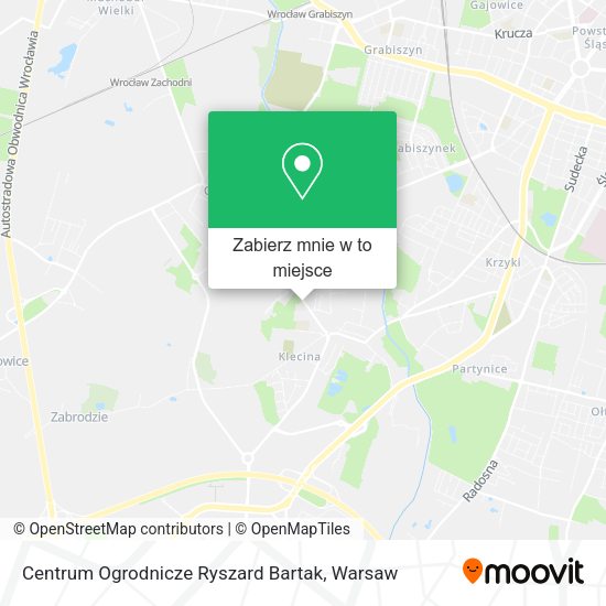 Mapa Centrum Ogrodnicze Ryszard Bartak