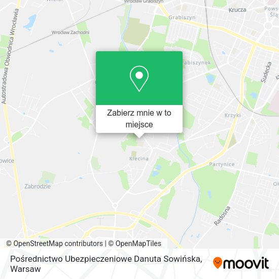 Mapa Pośrednictwo Ubezpieczeniowe Danuta Sowińska