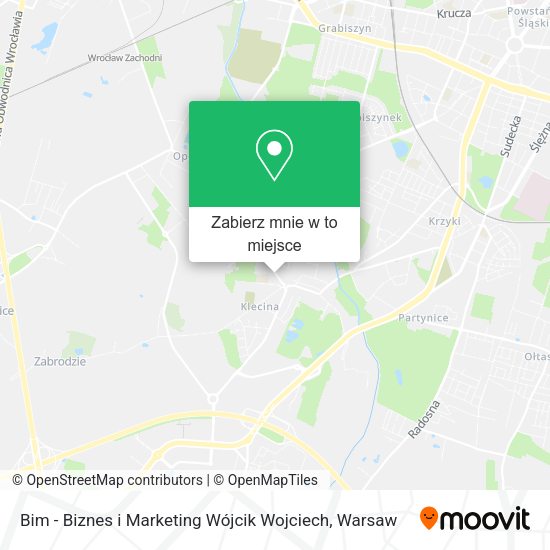 Mapa Bim - Biznes i Marketing Wójcik Wojciech