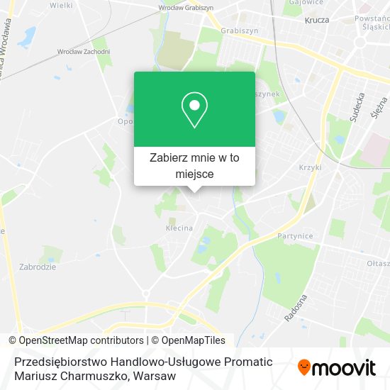 Mapa Przedsiębiorstwo Handlowo-Usługowe Promatic Mariusz Charmuszko