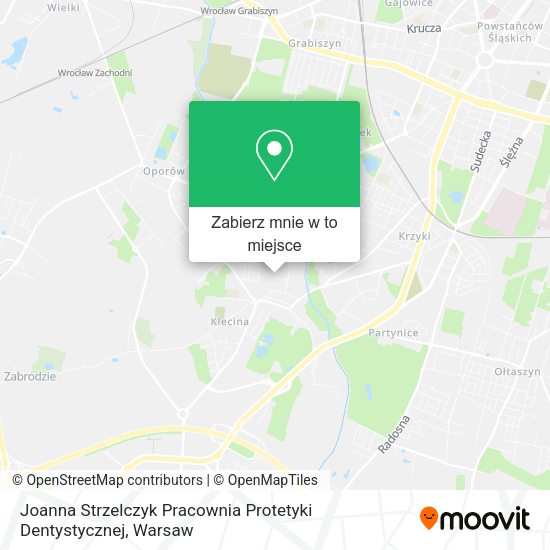 Mapa Joanna Strzelczyk Pracownia Protetyki Dentystycznej