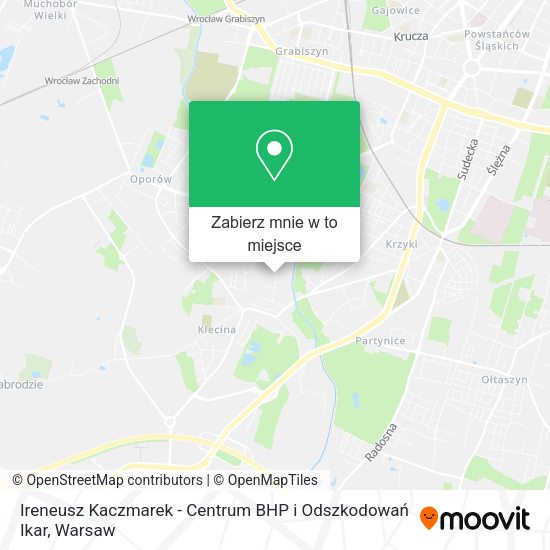 Mapa Ireneusz Kaczmarek - Centrum BHP i Odszkodowań Ikar