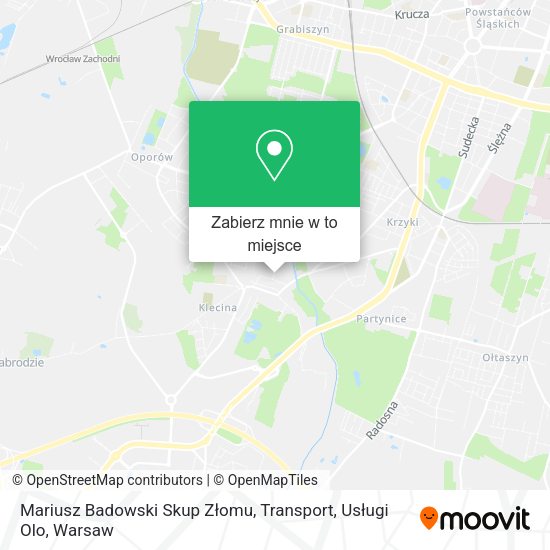 Mapa Mariusz Badowski Skup Złomu, Transport, Usługi Olo