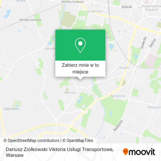 Mapa Dariusz Ziółkowski Viktoria Usługi Transportowe