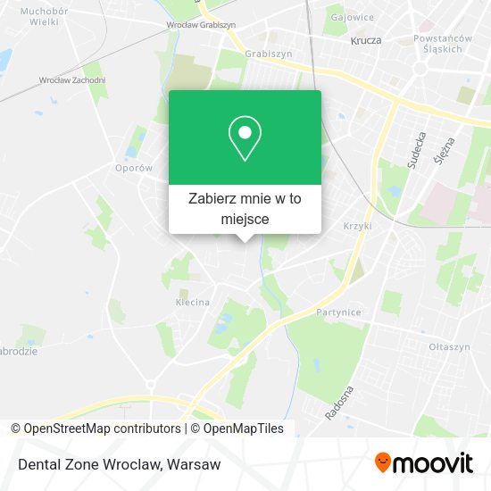 Mapa Dental Zone Wroclaw