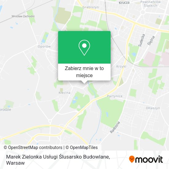 Mapa Marek Zielonka Usługi Ślusarsko Budowlane