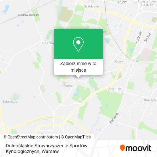 Mapa Dolnośląskie Stowarzyszenie Sportów Kynologicznych