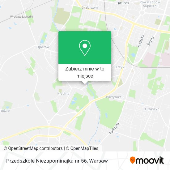 Mapa Przedszkole Niezapominajka nr 56