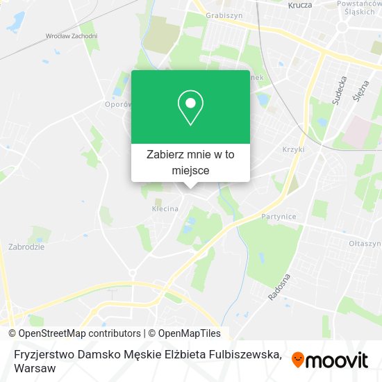 Mapa Fryzjerstwo Damsko Męskie Elżbieta Fulbiszewska