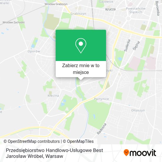 Mapa Przedsiębiorstwo Handlowo-Usługowe Best Jarosław Wróbel
