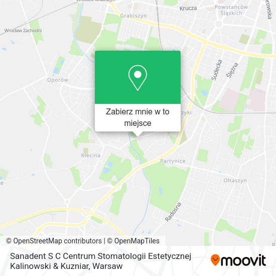 Mapa Sanadent S C Centrum Stomatologii Estetycznej Kalinowski & Kuzniar