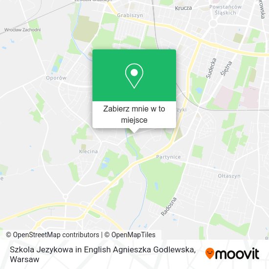 Mapa Szkola Jezykowa in English Agnieszka Godlewska