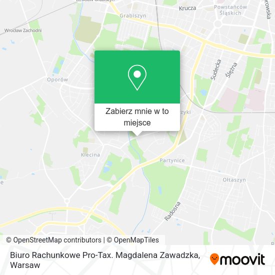 Mapa Biuro Rachunkowe Pro-Tax. Magdalena Zawadzka