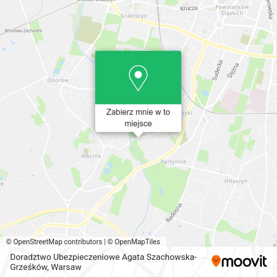 Mapa Doradztwo Ubezpieczeniowe Agata Szachowska-Grześków