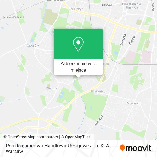 Mapa Przedsiębiorstwo Handlowo-Usługowe J. o. K. A.