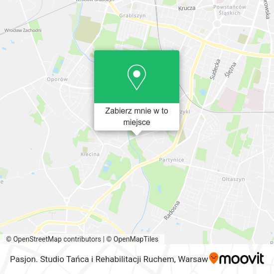 Mapa Pasjon. Studio Tańca i Rehabilitacji Ruchem